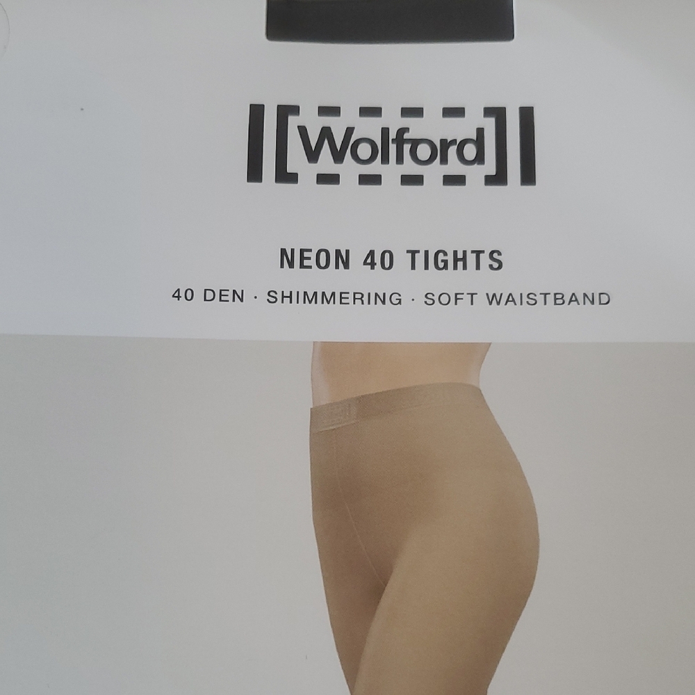 Wolford Neon 40 Tights - Black , Made In Austria, NEW - Picture 4 of 10